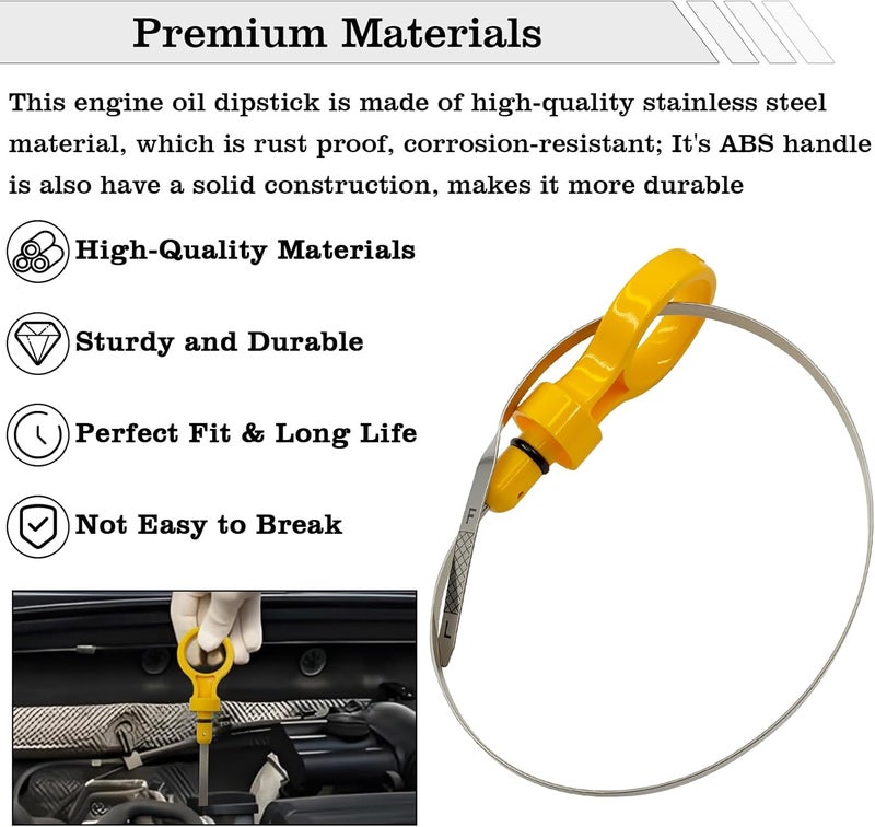 FBLOWMOD 2403810S Engine Oil Dipstick Indicator, Compatible with Kohler CH18 CH20 CH22 CH23 CH25 CH26 CH620 CH640 CH641 CH670 CH680 Engine Oil Fluid Level Dip Stick Replace KH-24-038-10-S - Image 3